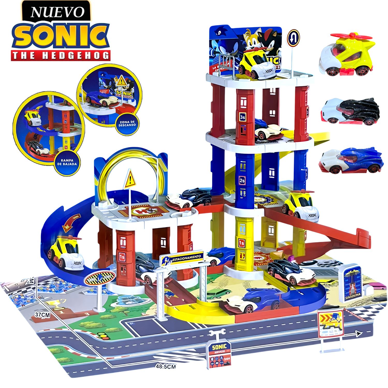 Juguete Set de Pista Estacionamiento de Sonic 5710A